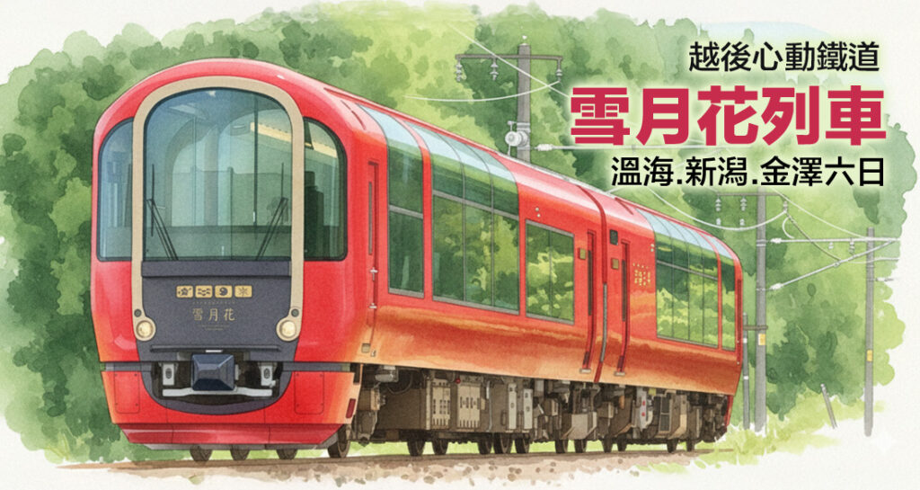 越後心動鐵道 雪月花列車.溫海.新潟.金澤