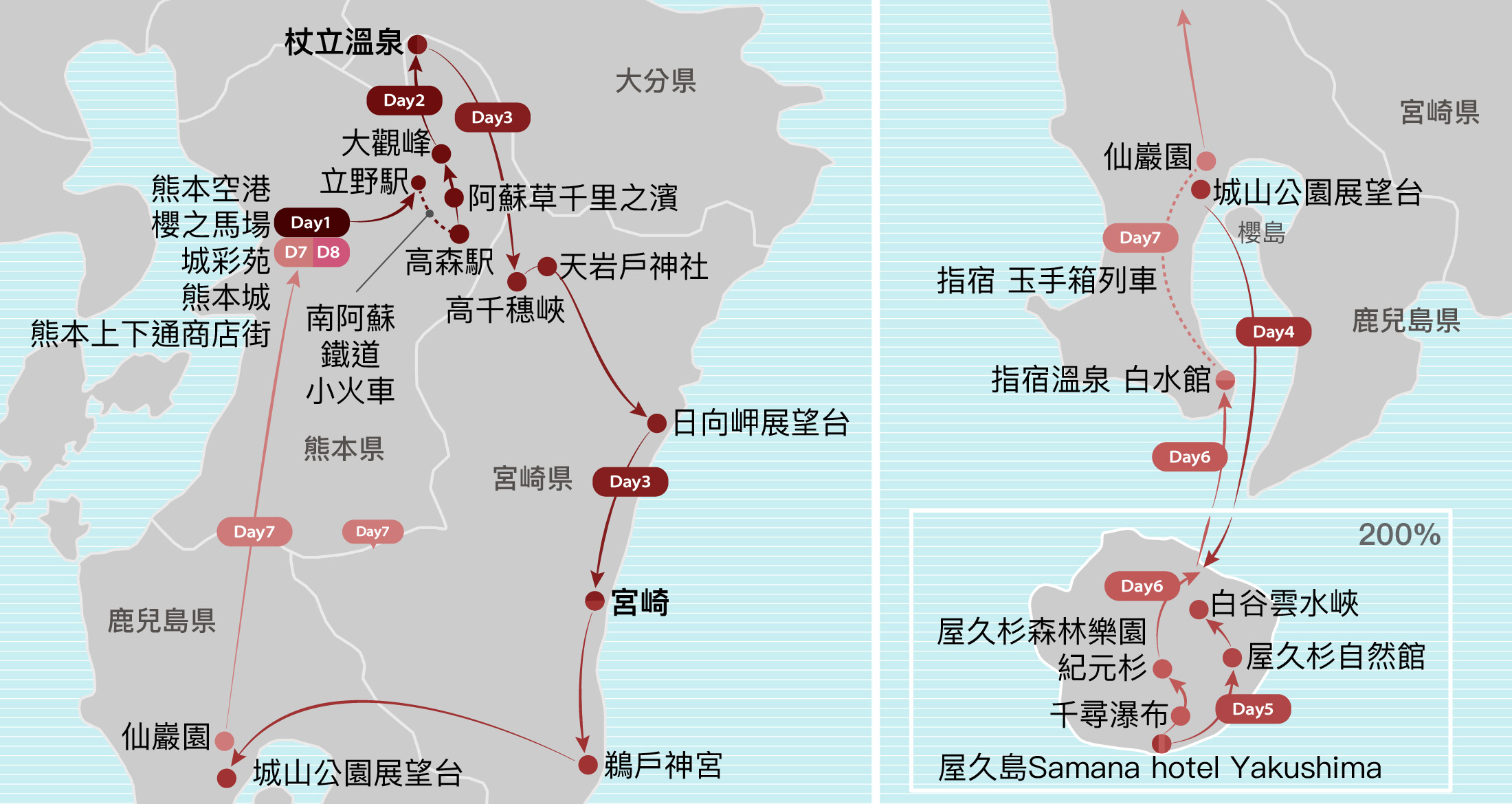 南九州.屋久島八日