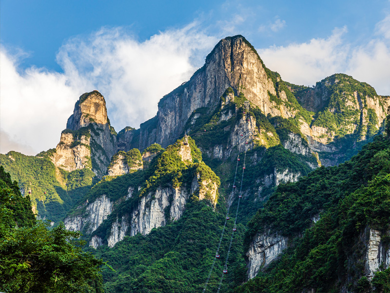 中國張家界天門洞 索道