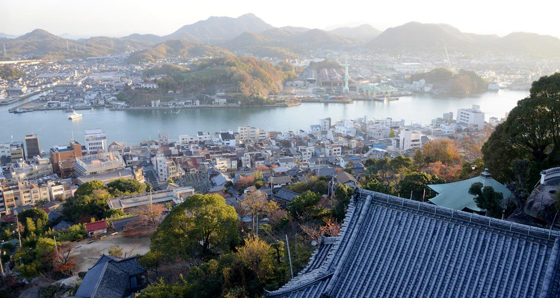 道尾千光寺俯瞰道尾港
